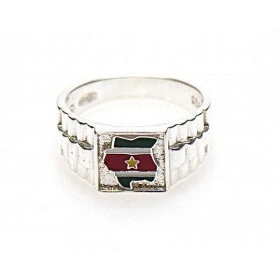 Surinaamse ring | Surinaamse landkaart ring